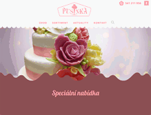 Tablet Screenshot of cukrarna-pusinka.cz